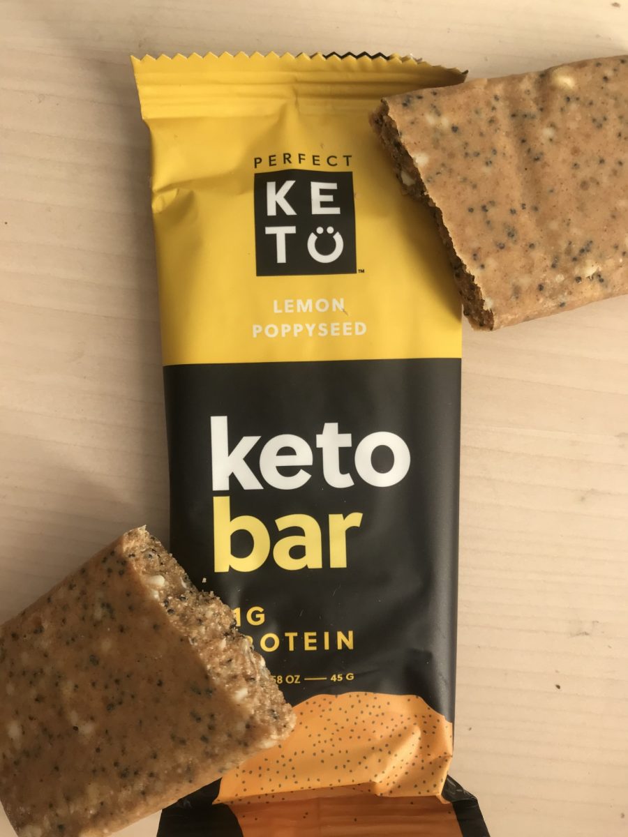 barre cétogène perfect keto citron pavot
